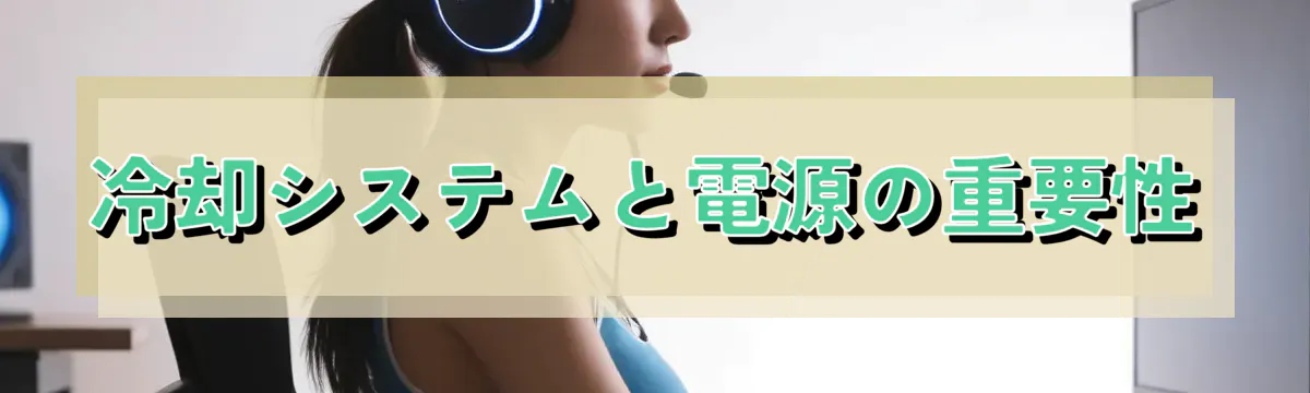 冷却システムと電源の重要性