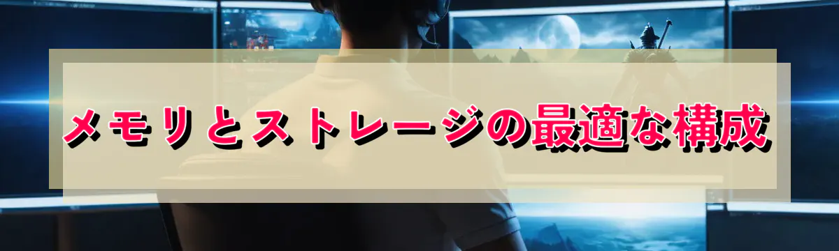 メモリとストレージの最適な構成