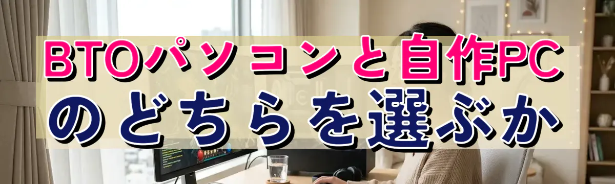 BTOパソコンと自作PCのどちらを選ぶか