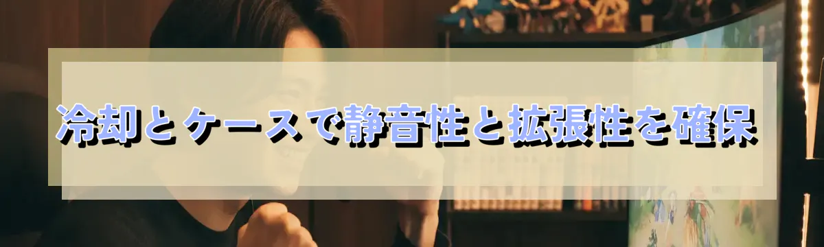 冷却とケースで静音性と拡張性を確保