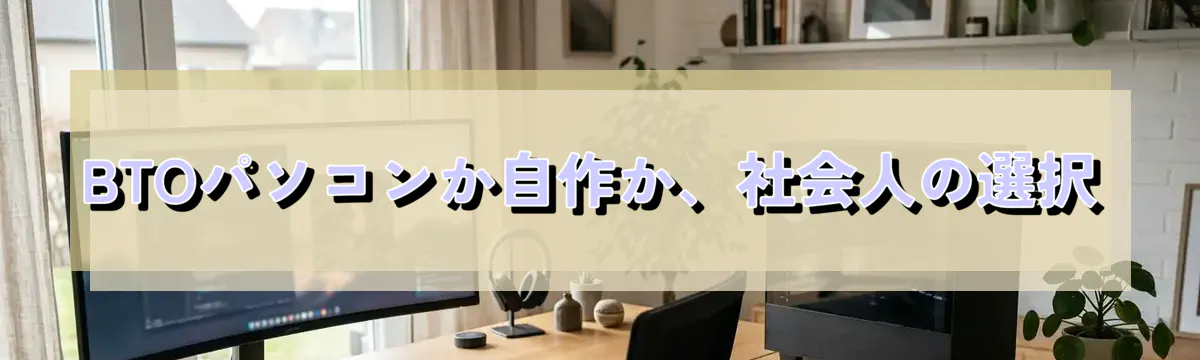 BTOパソコンか自作か、社会人の選択