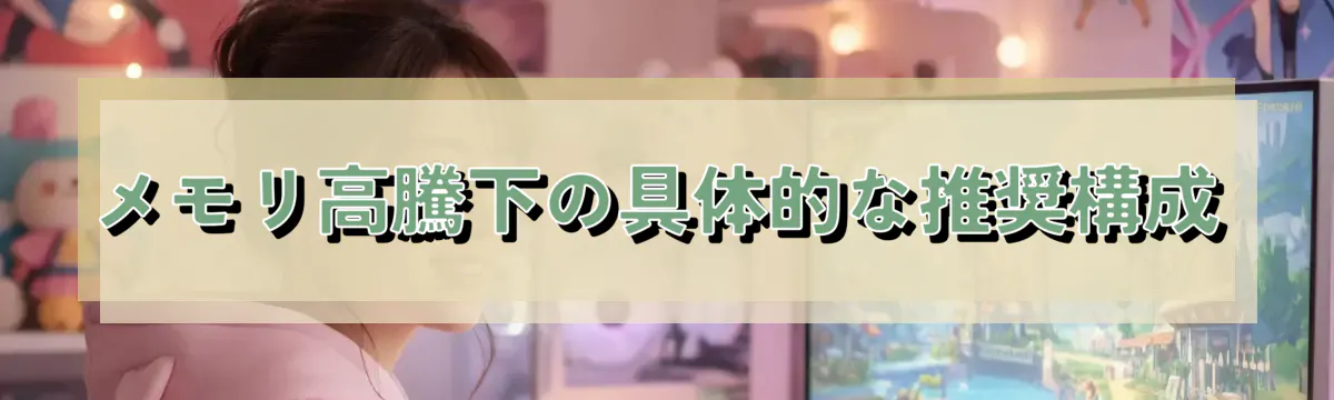 メモリ高騰下の具体的な推奨構成