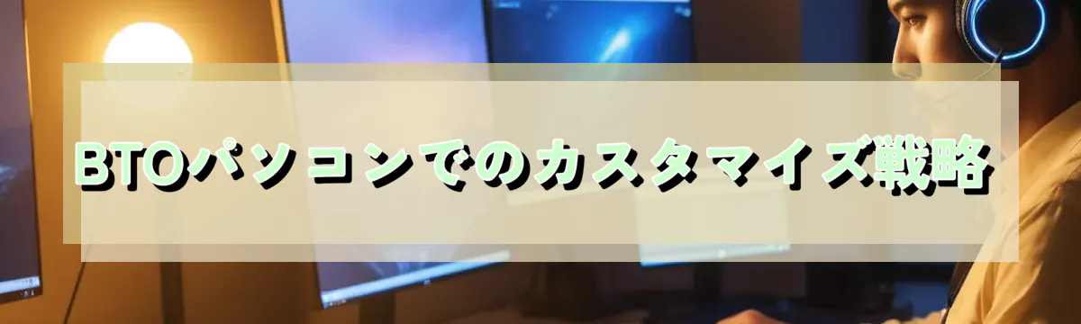 BTOパソコンでのカスタマイズ戦略