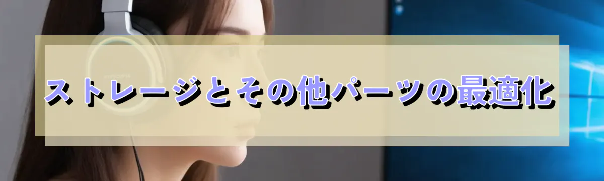 ストレージとその他パーツの最適化