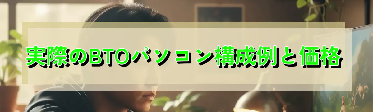 実際のBTOパソコン構成例と価格