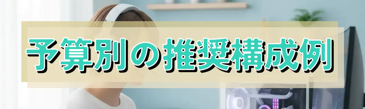 予算別の推奨構成例
