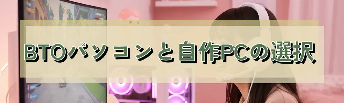BTOパソコンと自作PCの選択