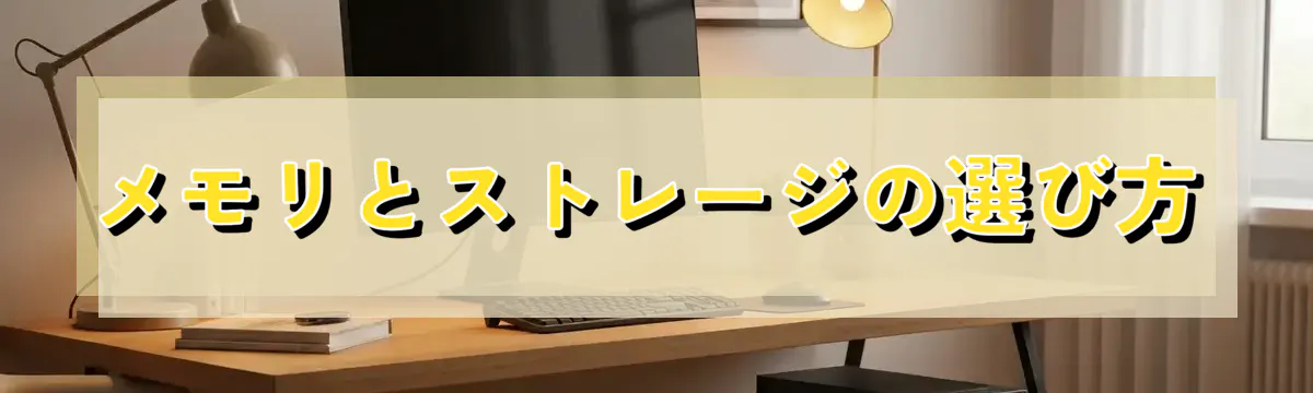 メモリとストレージの選び方
