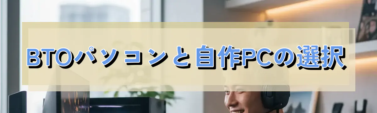 BTOパソコンと自作PCの選択
