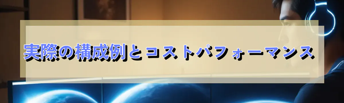 実際の構成例とコストパフォーマンス
