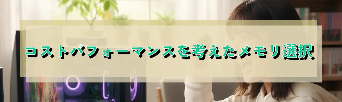 コストパフォーマンスを考えたメモリ選択
