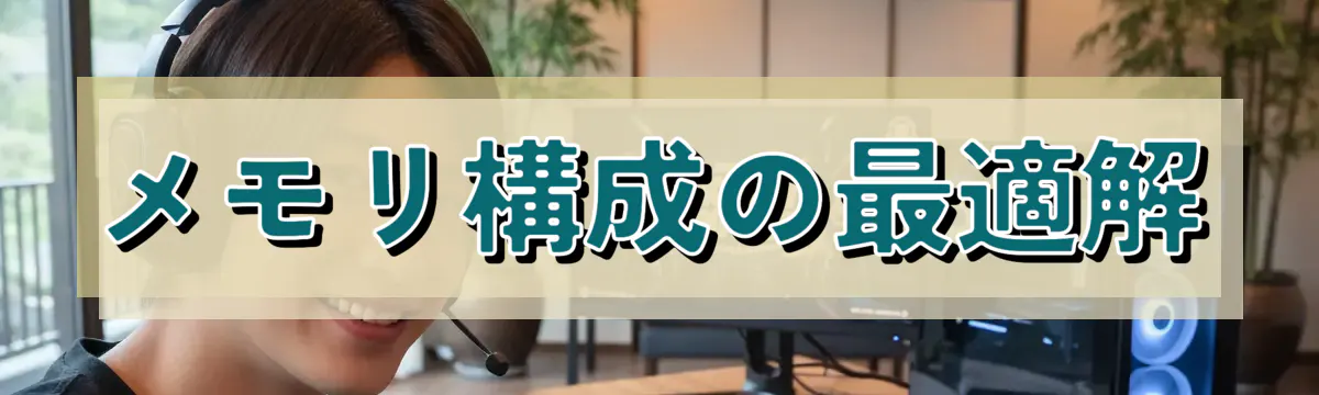 メモリ構成の最適解