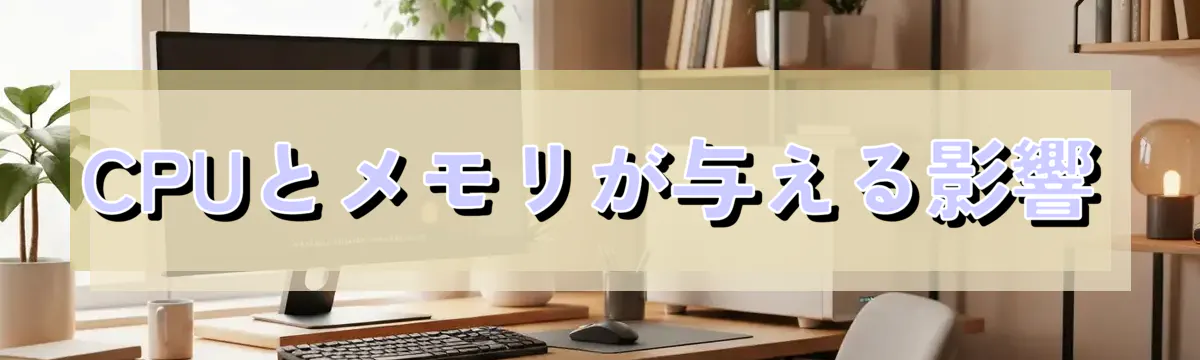 CPUとメモリが与える影響