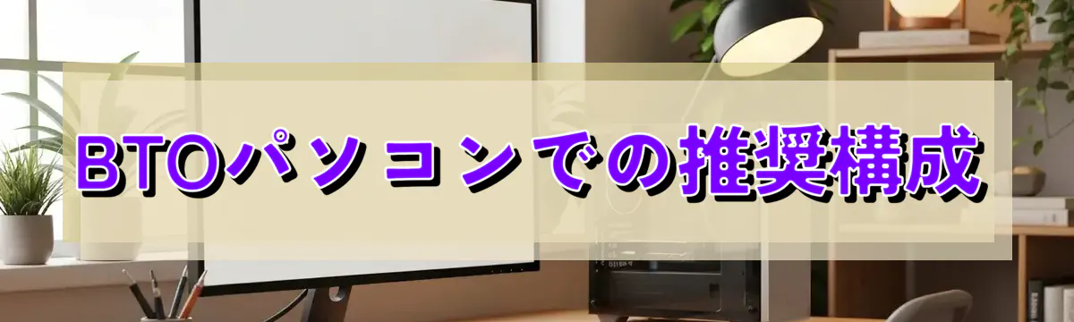BTOパソコンでの推奨構成
