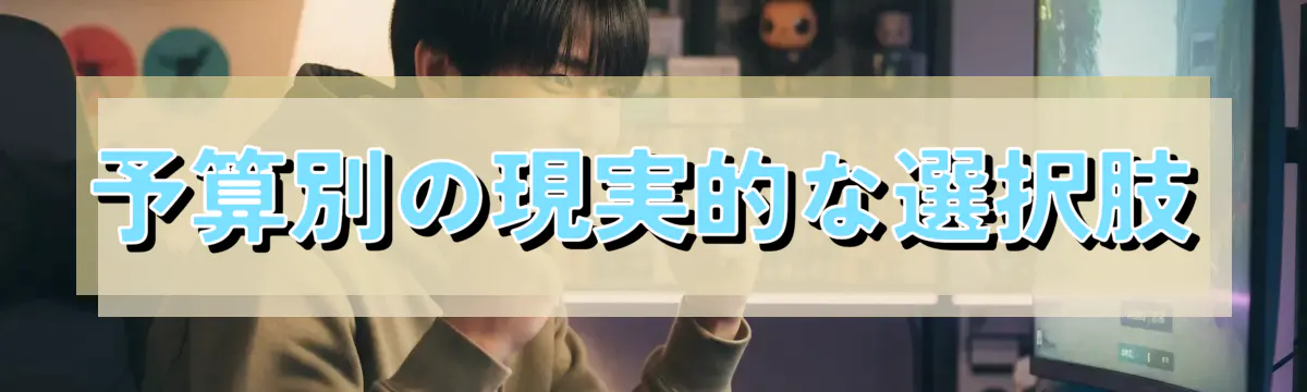 予算別の現実的な選択肢