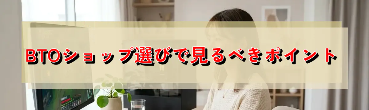 BTOショップ選びで見るべきポイント