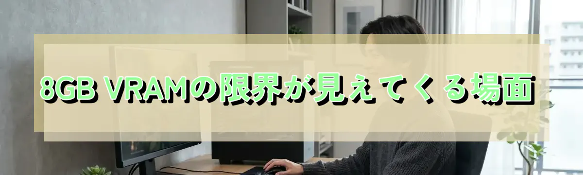8GB VRAMの限界が見えてくる場面