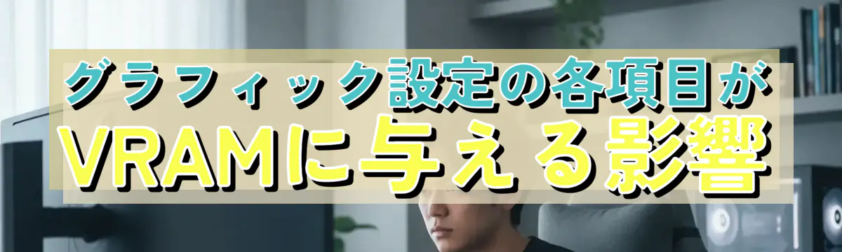 グラフィック設定の各項目がVRAMに与える影響