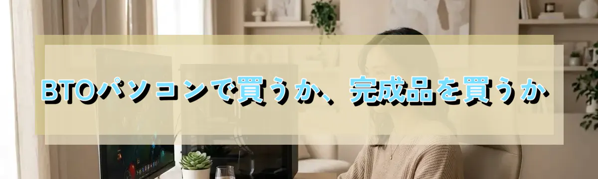 BTOパソコンで買うか、完成品を買うか