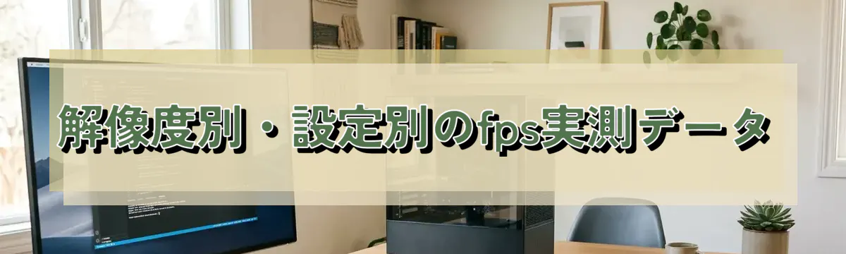 解像度別・設定別のfps実測データ