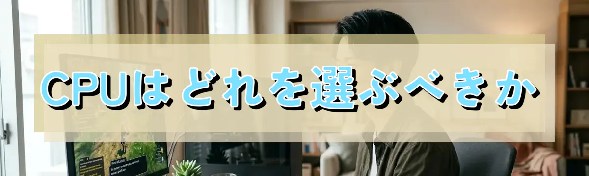 CPUはどれを選ぶべきか