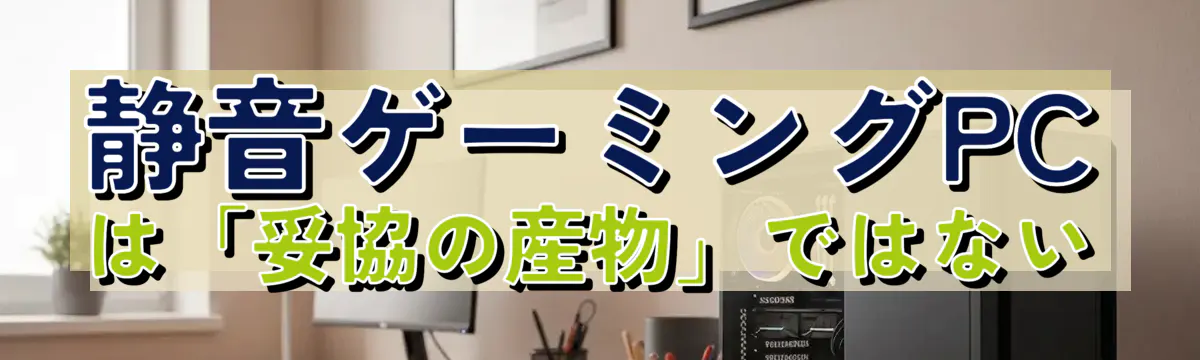 静音ゲーミングPCは「妥協の産物」ではない