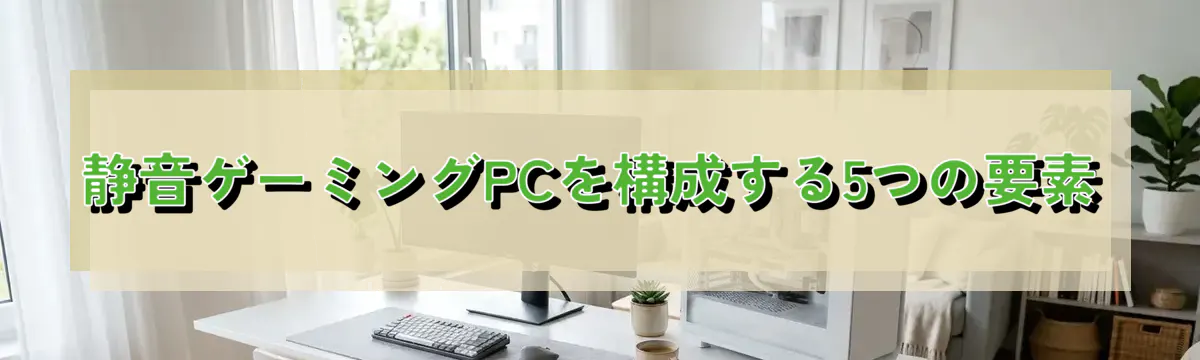 静音ゲーミングPCを構成する5つの要素