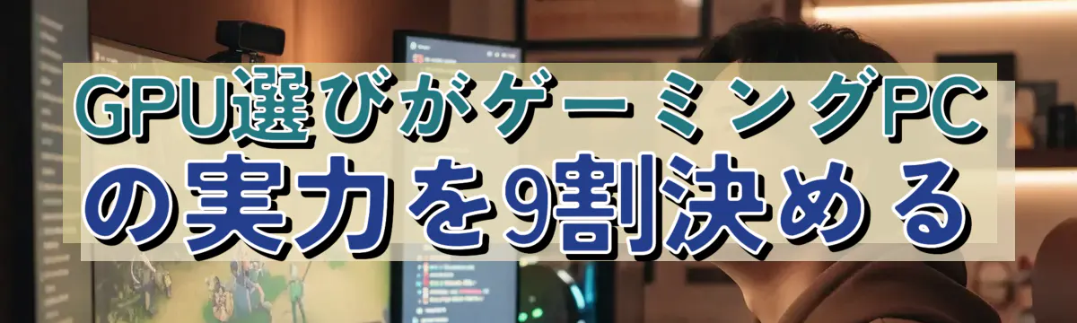 GPU選びがゲーミングPCの実力を9割決める