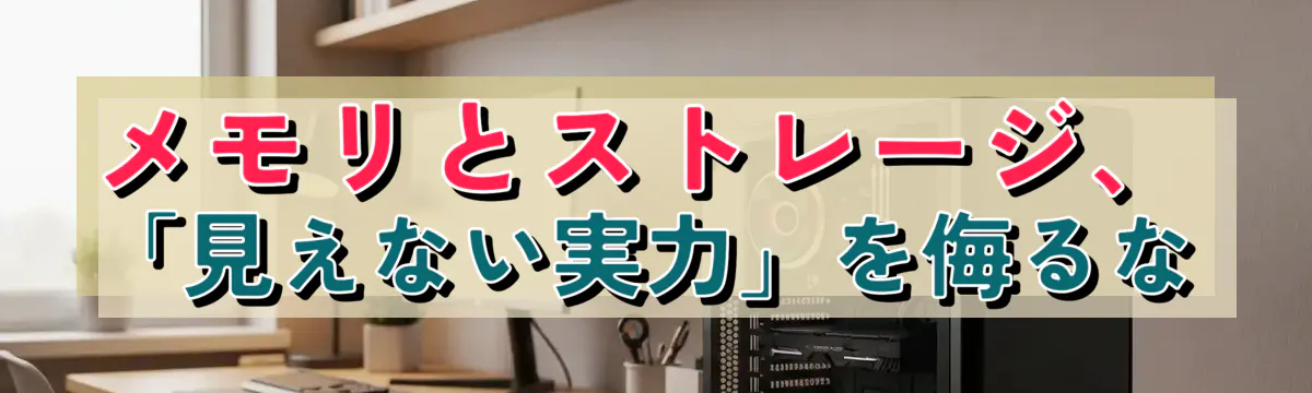 メモリとストレージ、「見えない実力」を侮るな