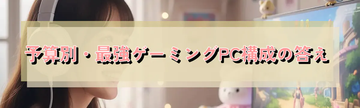 予算別・最強ゲーミングPC構成の答え